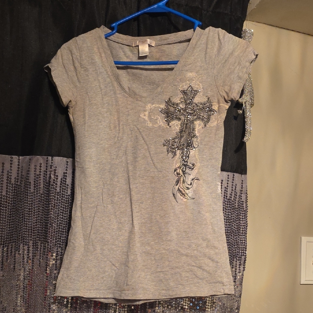 🟢Elegant Gray Women's Short Sleeve Top